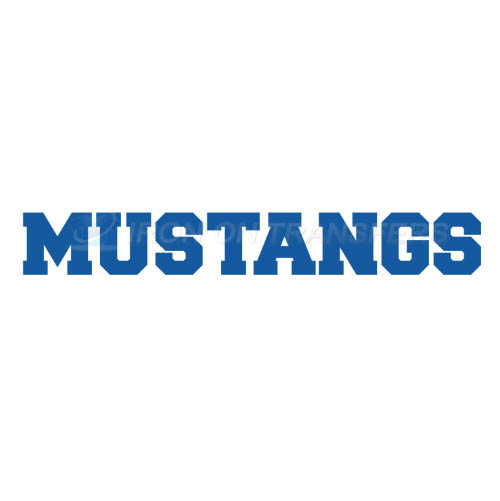 Southern Methodist Mustangs Logo T-shirts Iron On Transfers N629 - Click Image to Close